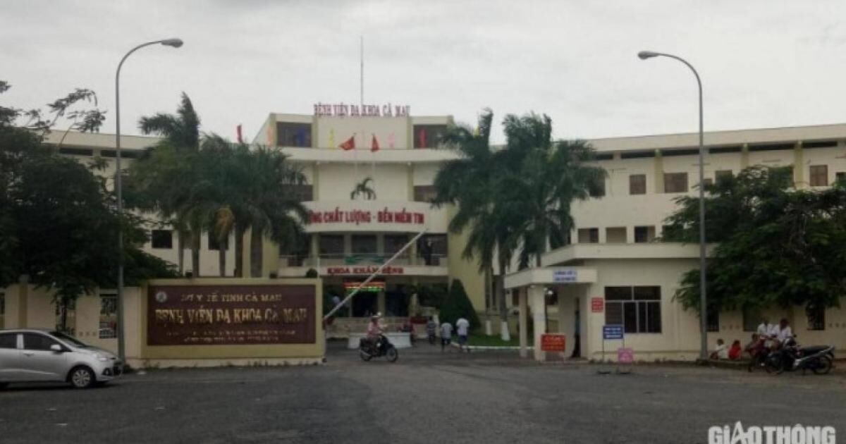 Bệnh viện Đa khoa tỉnh Cà Mau, nơi nghi phạm Vũ đang điều trị