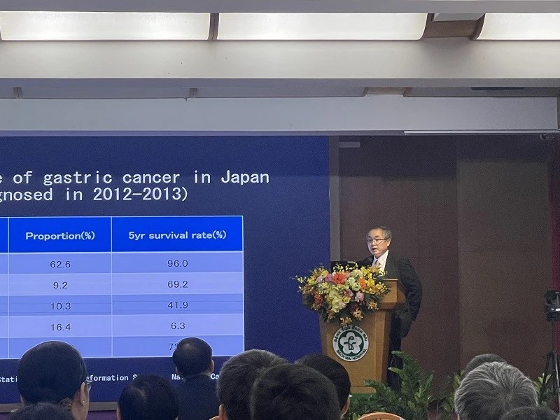 Giáo sư đến từ Nhật Bản chia sẻ về bệnh lý ung thư tiêu hóa.