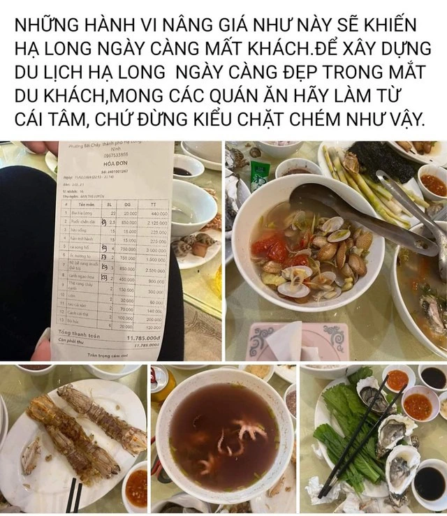 Cơ quan chức năng nói gì vụ bữa ăn 11 triệu đồng ở Quảng Ninh?