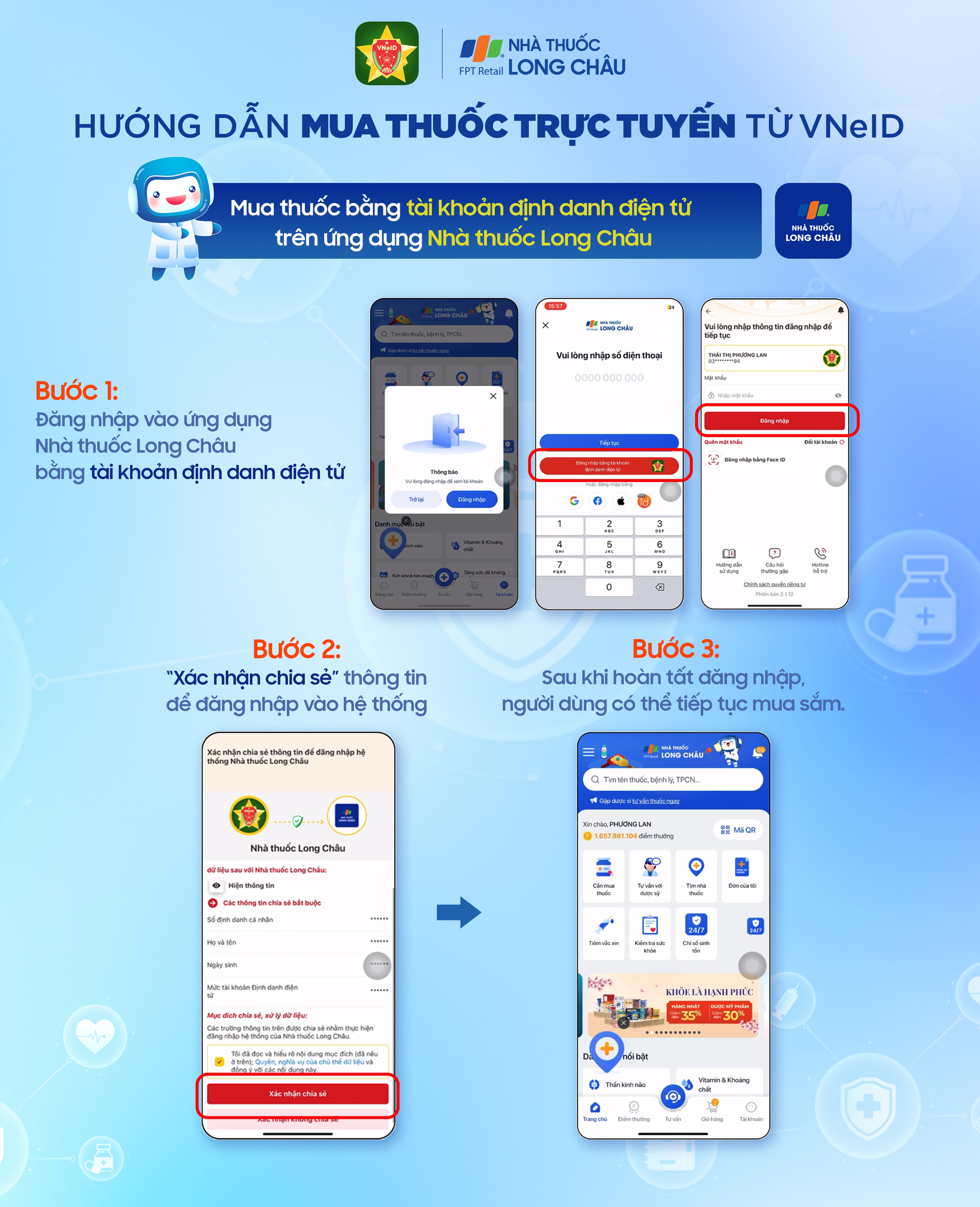 Từ 1/1/2025, người dân có thêm tiện ích mua thuốc online trên VNeID