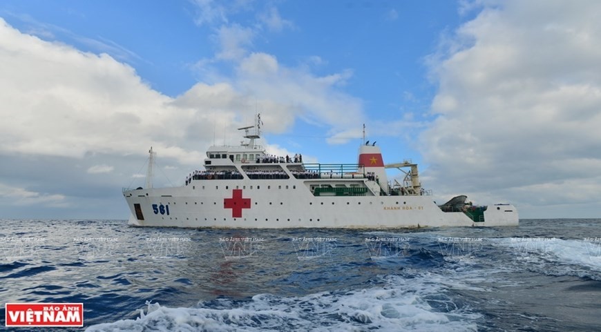 A mobile hospital at sea