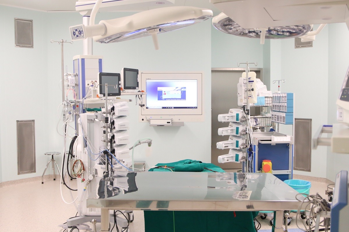 Phòng mổ tách Diệu Nhi và Trúc Nhi luôn trong tình trạng sạch 