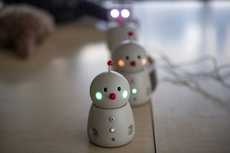 Mẫu robot Bocco emo của Yukai trong một studio ở Tokyo. Ảnh: AFP.