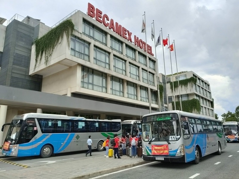 350 người sẽ được bố trí ở tại khách sạn Becamex Bình Dương trong thời gian hỗ trợ tỉnh