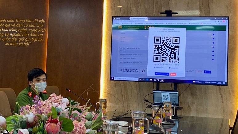 Bộ Công an ra mắt hệ thống kê khai Covid