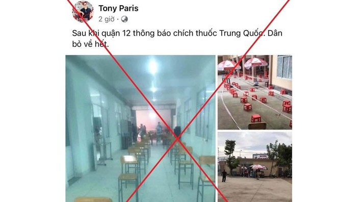 Thông tin “quận 12 thông báo tiêm vaccine Trung Quốc, dân bỏ về hết” là sai sự thật