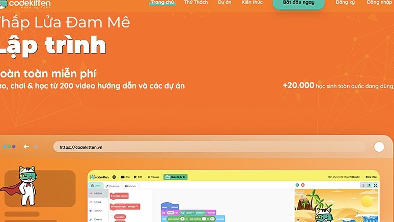 Nền tảng học lập trình miễn phí đầu tiên cho thiếu nhi Việt Nam