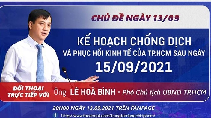 Lãnh đạo TP Hồ Chí Minh đối thoại trực tiếp về kế hoạch phục hồi kinh tế sau 15/9