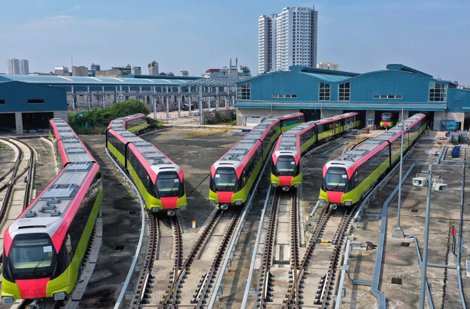 Năm dự án đường sắt đô thị đang triển khai ở Hà Nội
