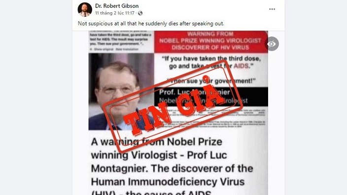 Mũi vaccine Covid-19 tăng cường không gây ra xét nghiệm HIV dương tính