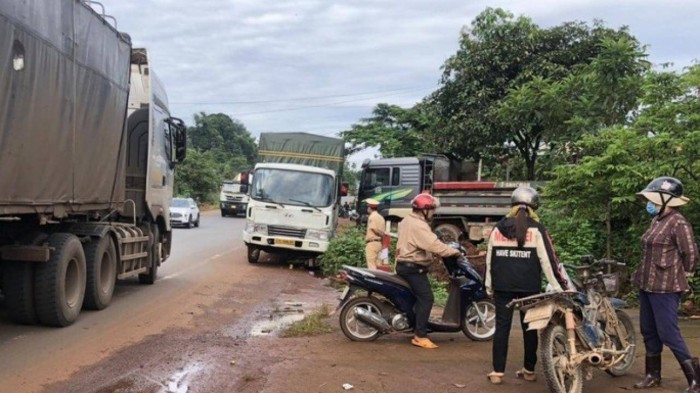 Hiện trường vụ tai nạn - Ảnh: Thảo Nguyễn