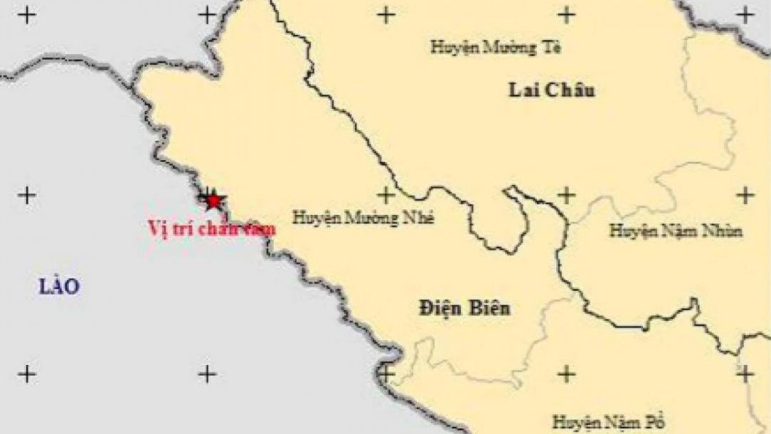 Điện Biên động đất 3.6 độ