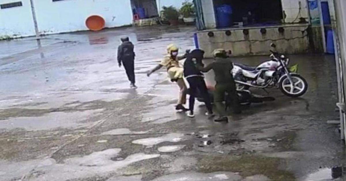 Hình ảnh được cắt từ clip được đăng tải trên mạng xã hội.