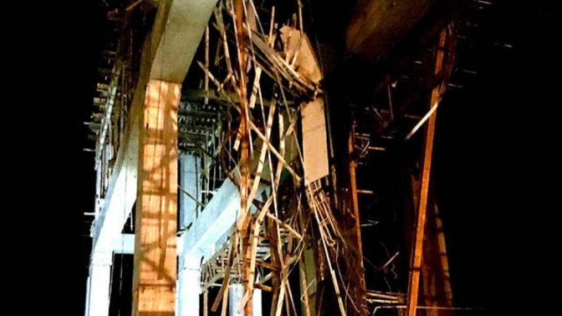 Sập giàn giáo ở Lạng Sơn làm 1 người mất tích, 2 người bị thương