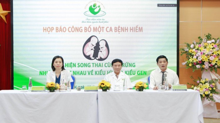 BV Phụ sản Hà Nội công bố ca bệnh hiếm