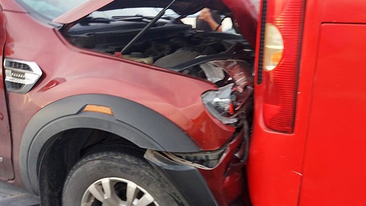 4 ôtô tông liên hoàn trên cao tốc Trung Lương