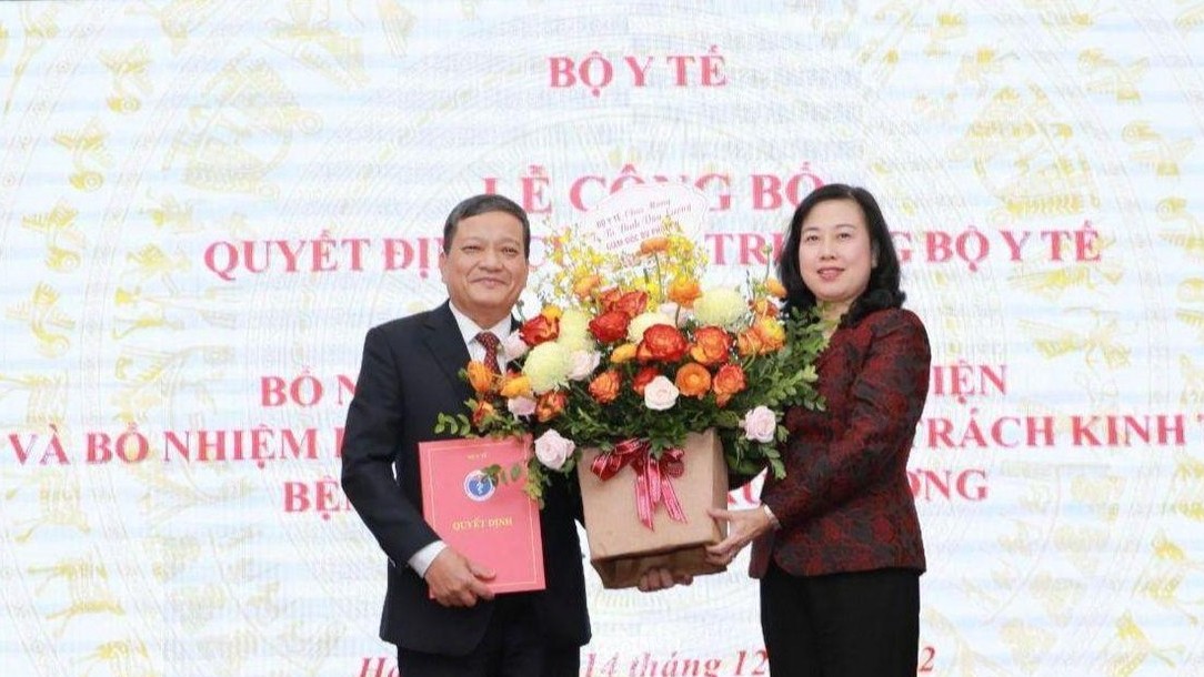 Bộ Y tế công bố bổ nhiệm Giám đốc Bệnh viện Phổi Trung ương
