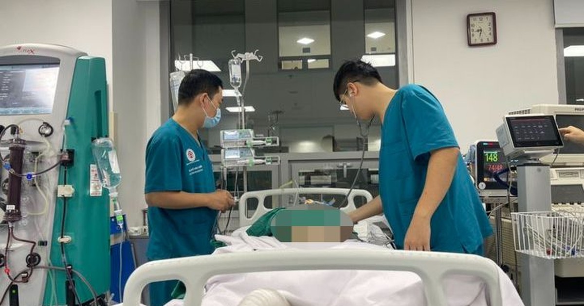 Bệnh nhân bị thuyên tắc động mạch phổi.