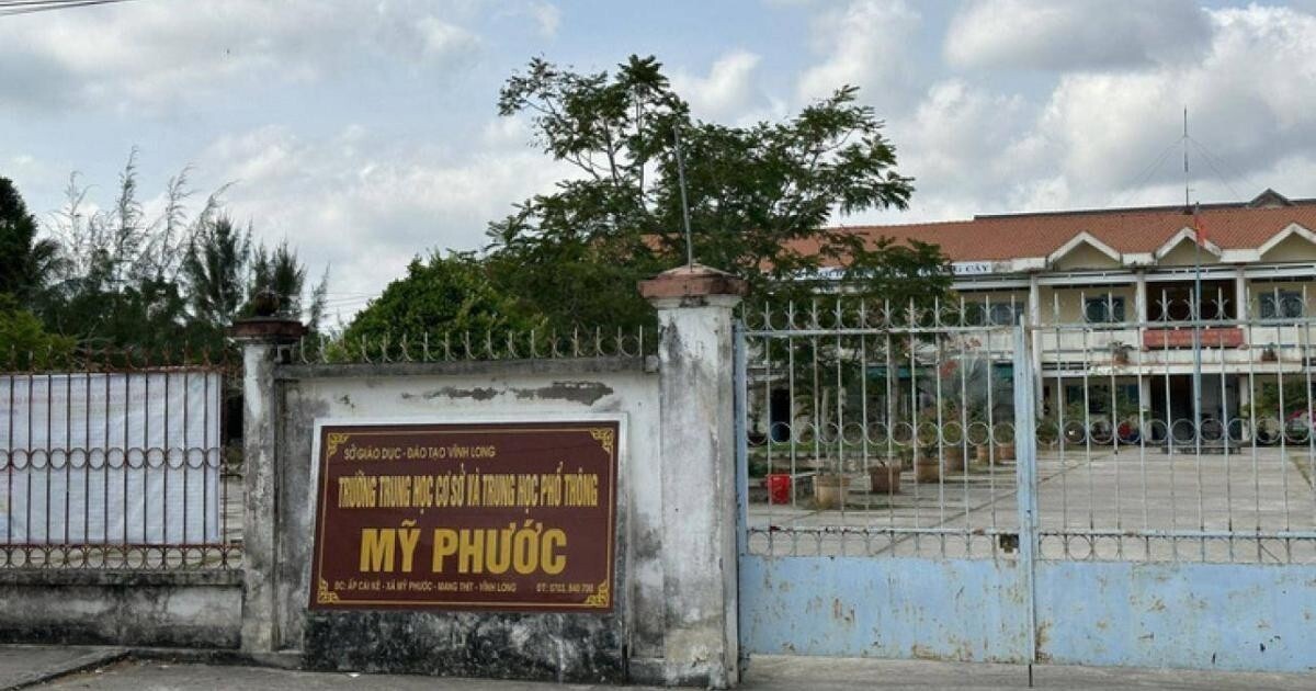 Trường cấp II, III nơi ông L. công tác