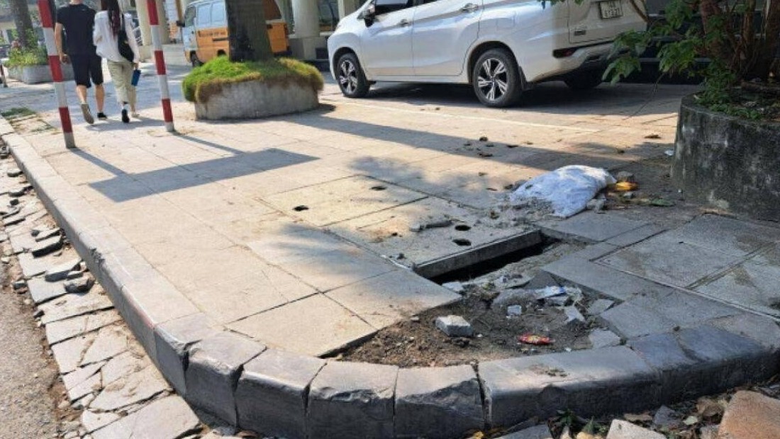 Hà Nội nêu loạt lý do khiến đá lát vỉa hè nứt vỡ