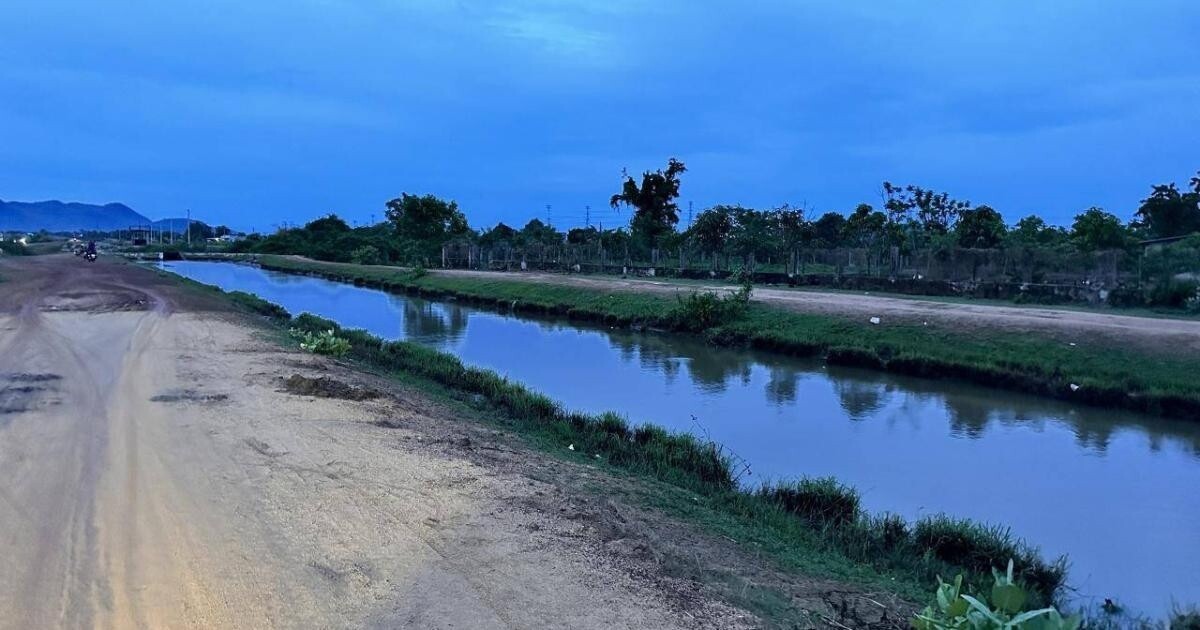 Kênh Sông Quao - nơi xảy ra vụ 4 nữ sinh chết đuối thương tâm. Ảnh: D.T.