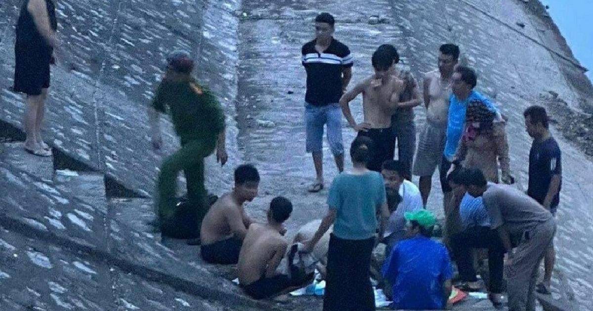 Hiện trường nơi xảy ra vụ tai nạn khiến em T.V.T. tử vong