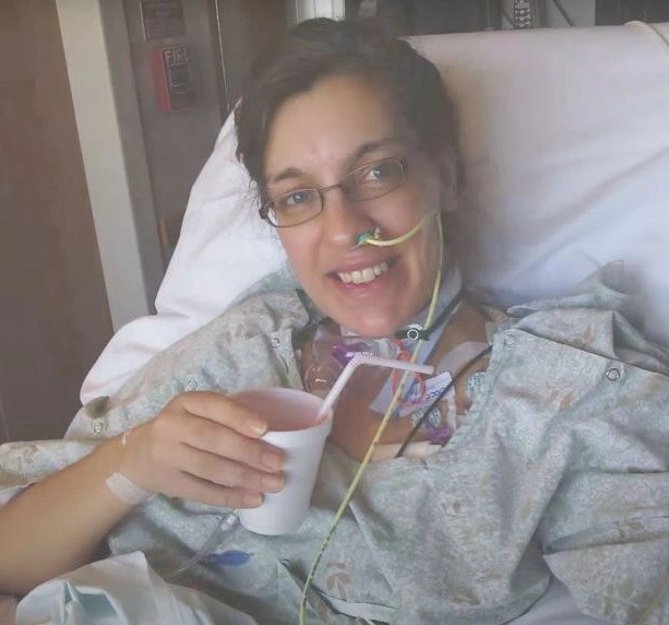 Allison khi nằm viện.