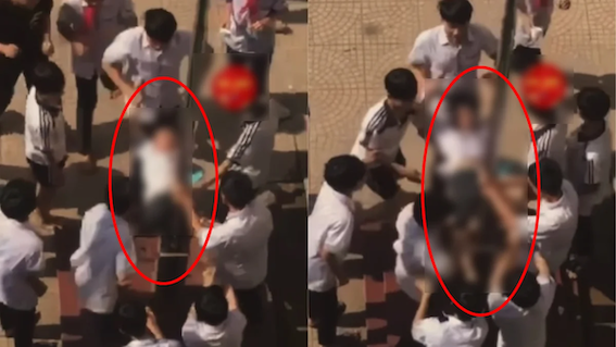 Đã kỷ luật nhóm nam sinh bạo hành bạn học ở Hà Nội