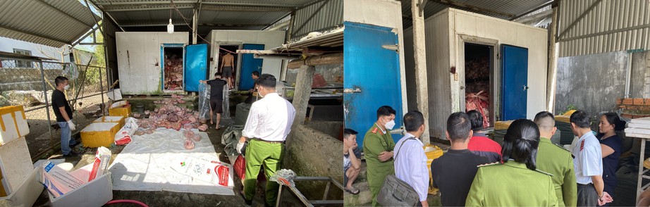 Phát hiện kho hàng hơn 3 tấn thực phẩm đông lạnh không rõ nguồn gốc ở Huế