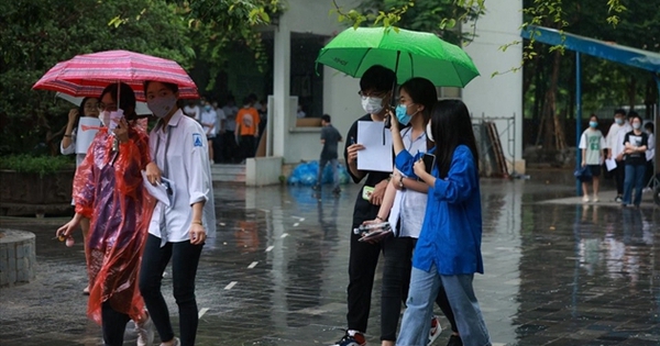 Dự báo mưa dông những ngày thi tốt nghiệp THPT 2024