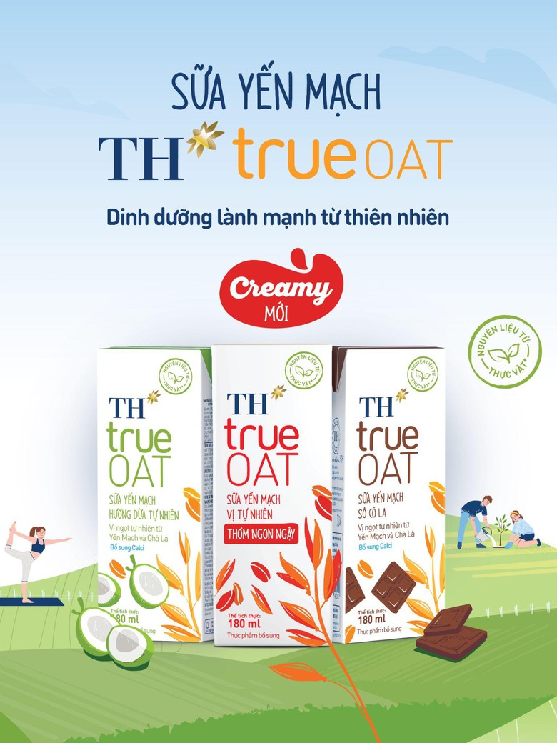 Tập đoàn TH ra mắt sữa yến mạch vị tự nhiên TH true OAT Creamy thơm ngon ngậy- Ảnh 1.