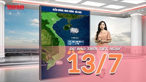 [Video] Dự báo thời tiết ngày 13/7/2026: Nắng nóng quay trở lại tại Bắc Bộ, Trung Bộ tiếp diễn mưa dông