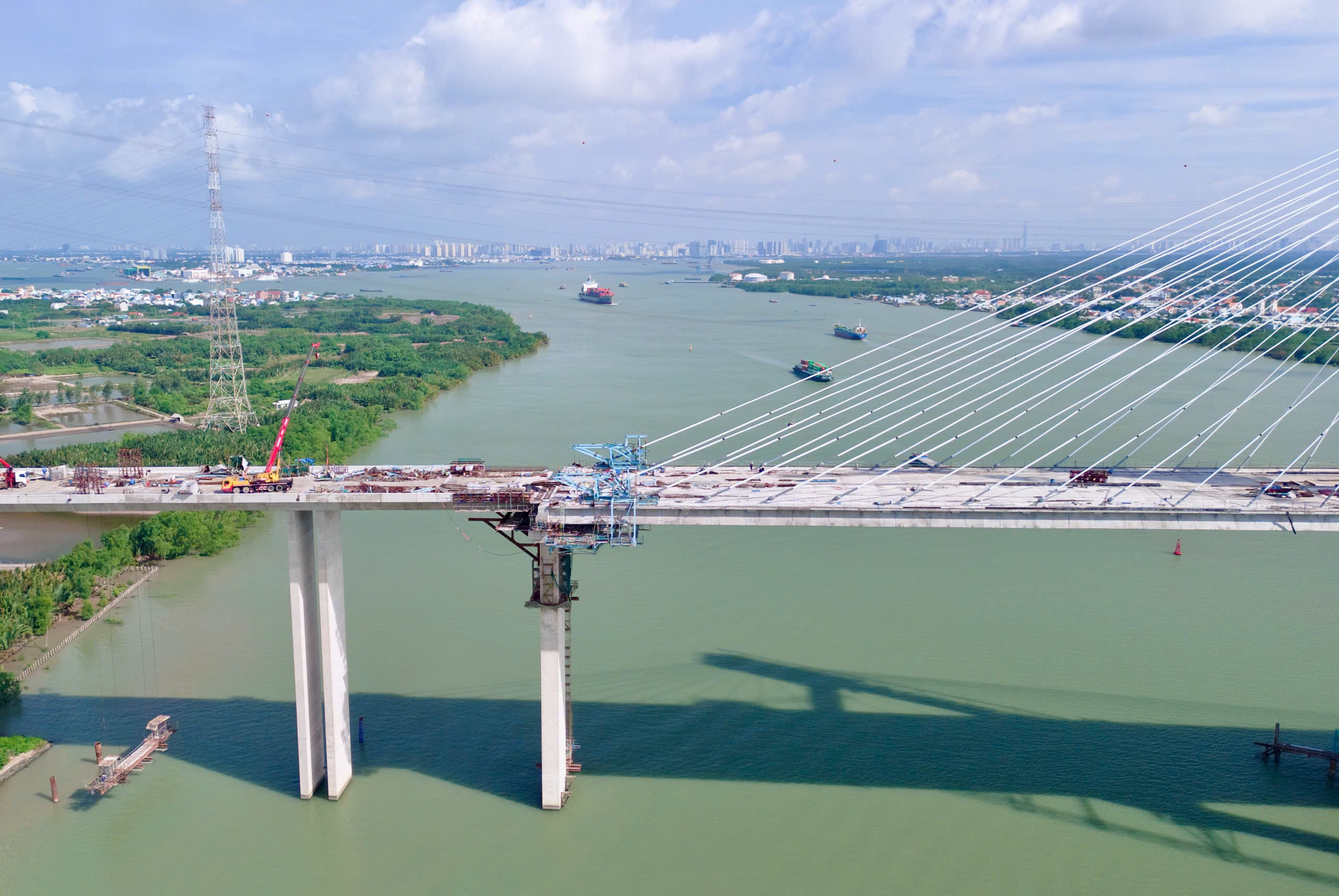 Cầu Phước Kh&aacute;nh hợp long, tiến gần ng&agrave;y th&ocirc;ng xe kết nối miền T&acirc;y với s&acirc;n bay Long Th&agrave;nh - Ảnh 20.