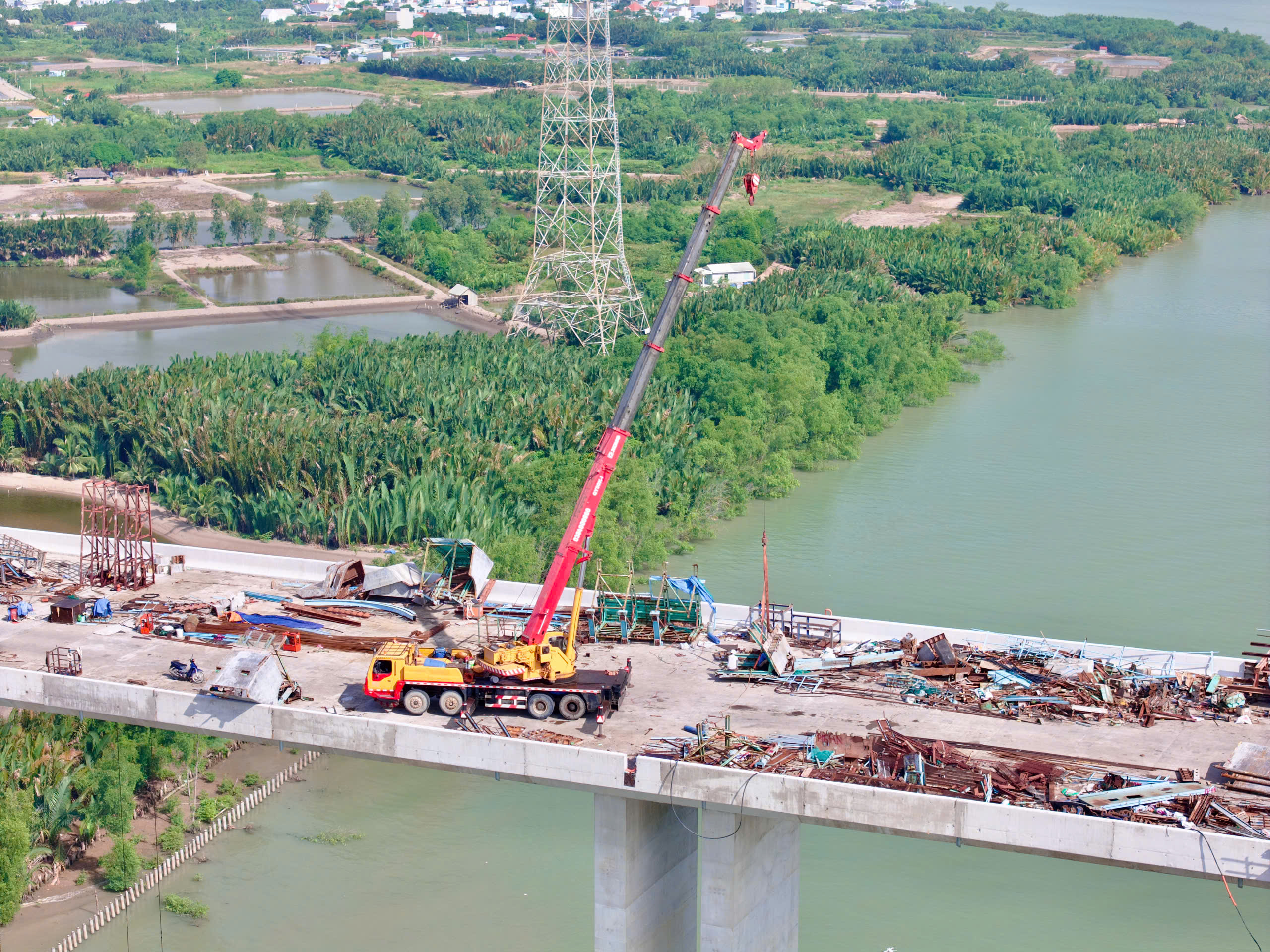 Cầu Phước Kh&aacute;nh hợp long, tiến gần ng&agrave;y th&ocirc;ng xe kết nối miền T&acirc;y với s&acirc;n bay Long Th&agrave;nh - Ảnh 24.