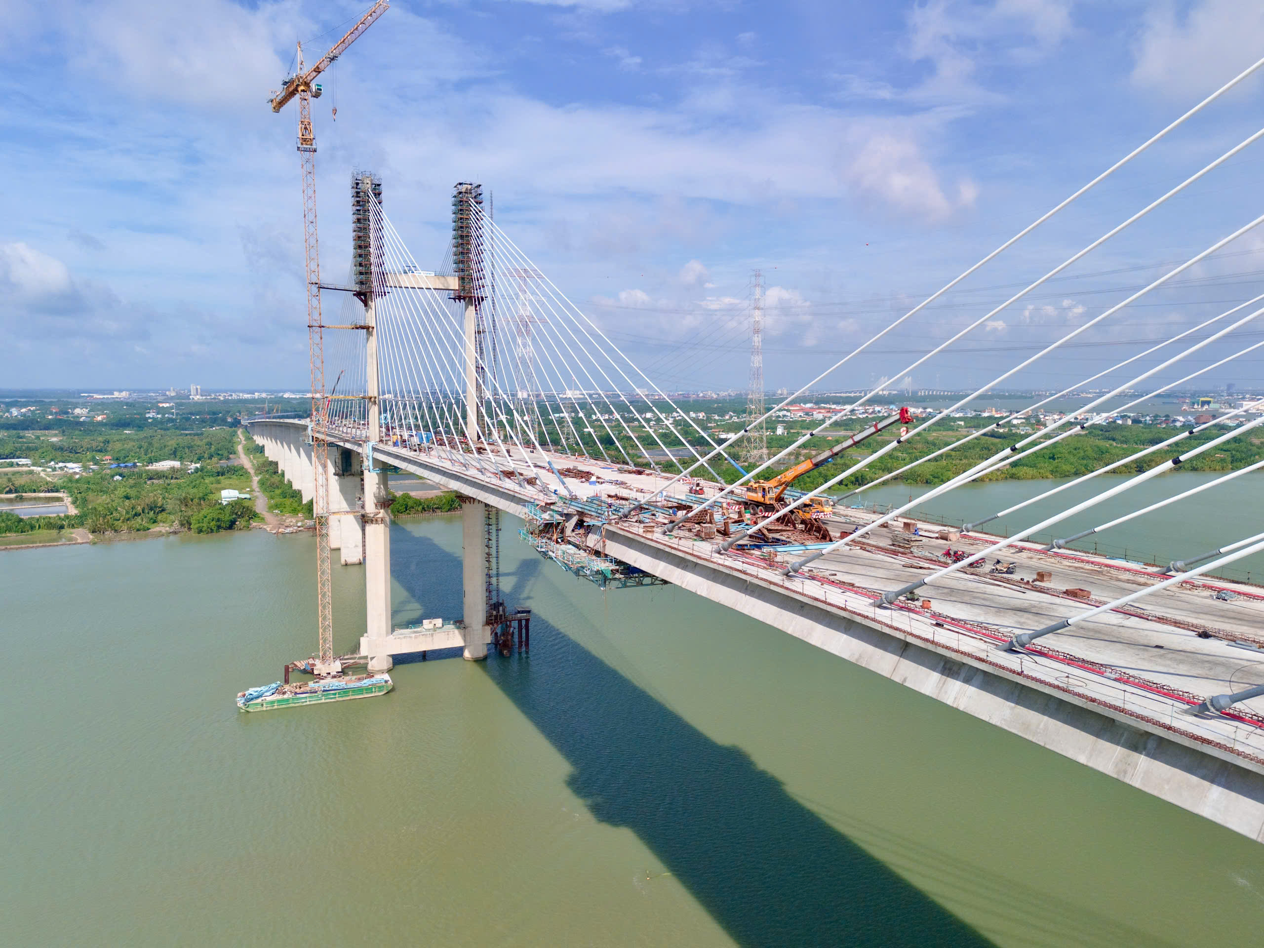 Cầu Phước Kh&aacute;nh hợp long, tiến gần ng&agrave;y th&ocirc;ng xe kết nối miền T&acirc;y với s&acirc;n bay Long Th&agrave;nh - Ảnh 9.