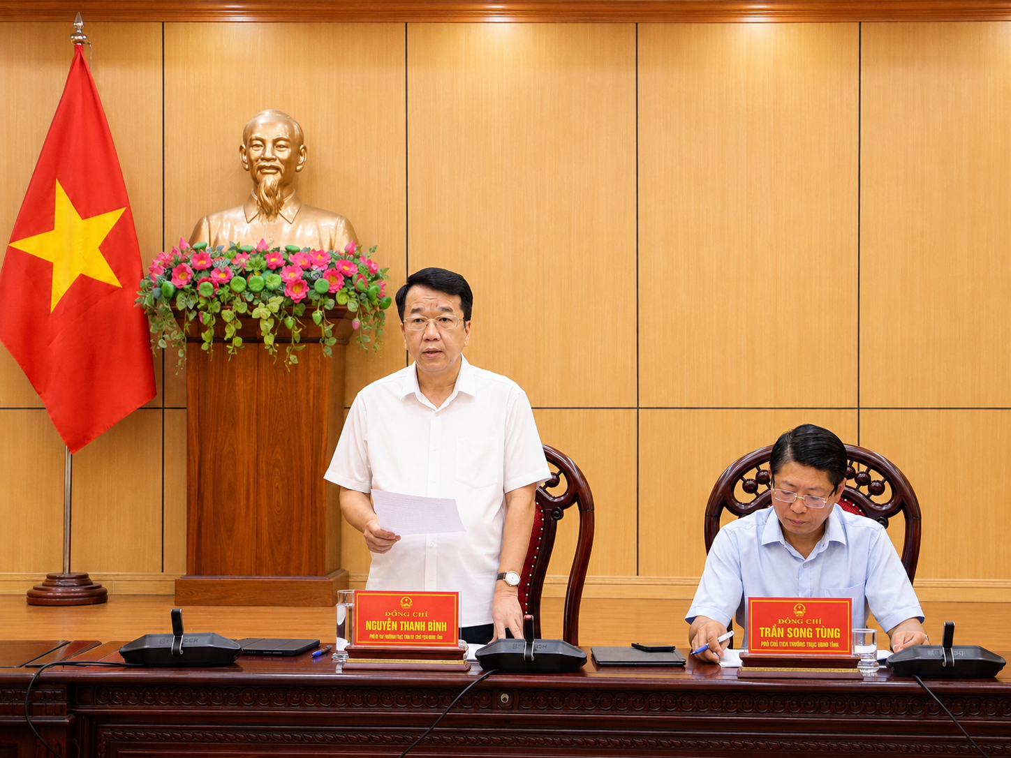 Ph&oacute; B&iacute; thư Tỉnh ủy, Chủ tịch UBND tỉnh Ninh B&igrave;nh, Nguyễn Thanh B&igrave;nh