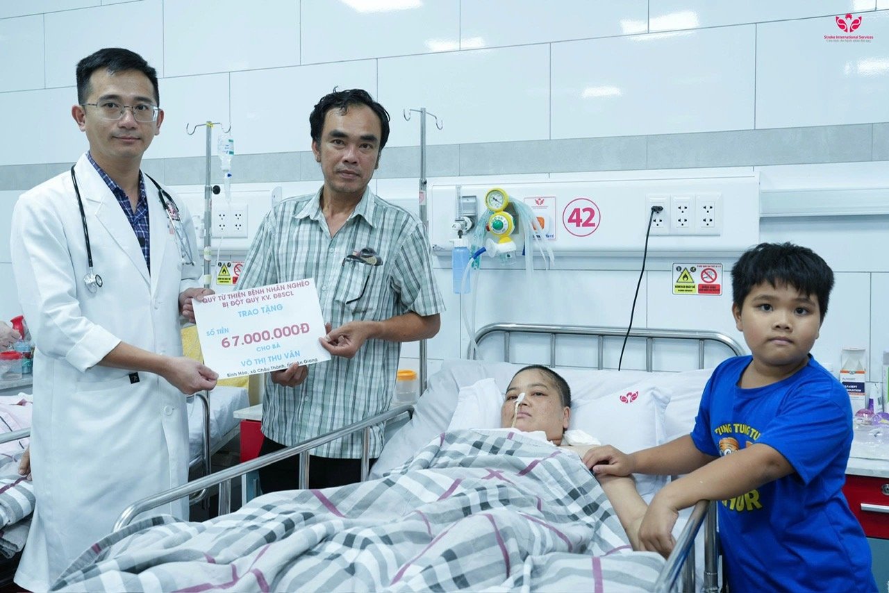 Quỹ Từ thiện Bệnh nhân nghèo bị đột qụy hỗ trợ bệnh nhân V.T.T.V 67 triệu đồng