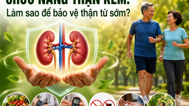 Chức năng thận kém: Làm sao để bảo vệ thận từ sớm?