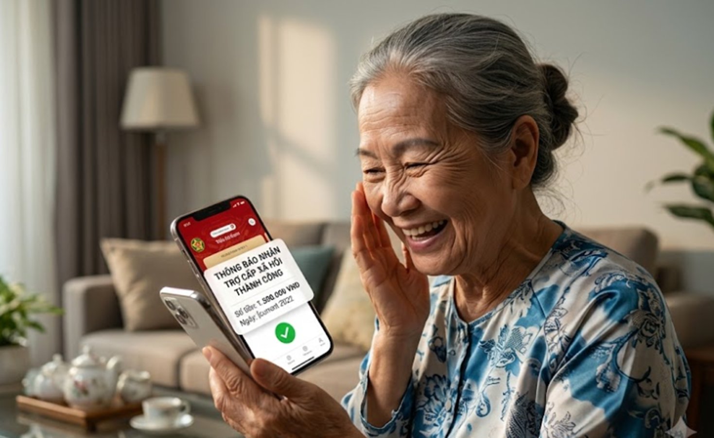 Tài khoản hưởng an sinh xã hội là thông tin định danh trên ứng dụng VNeID, cho phép chủ thể danh tính điện tử tích hợp thông tin tài khoản thanh toán ngân hàng