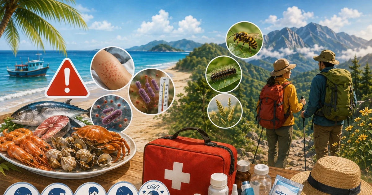 Bí kíp bỏ túi để tránh nguy cơ ngộ độc, dị ứng khi đi du lịch trong kỳ nghỉ 2/9