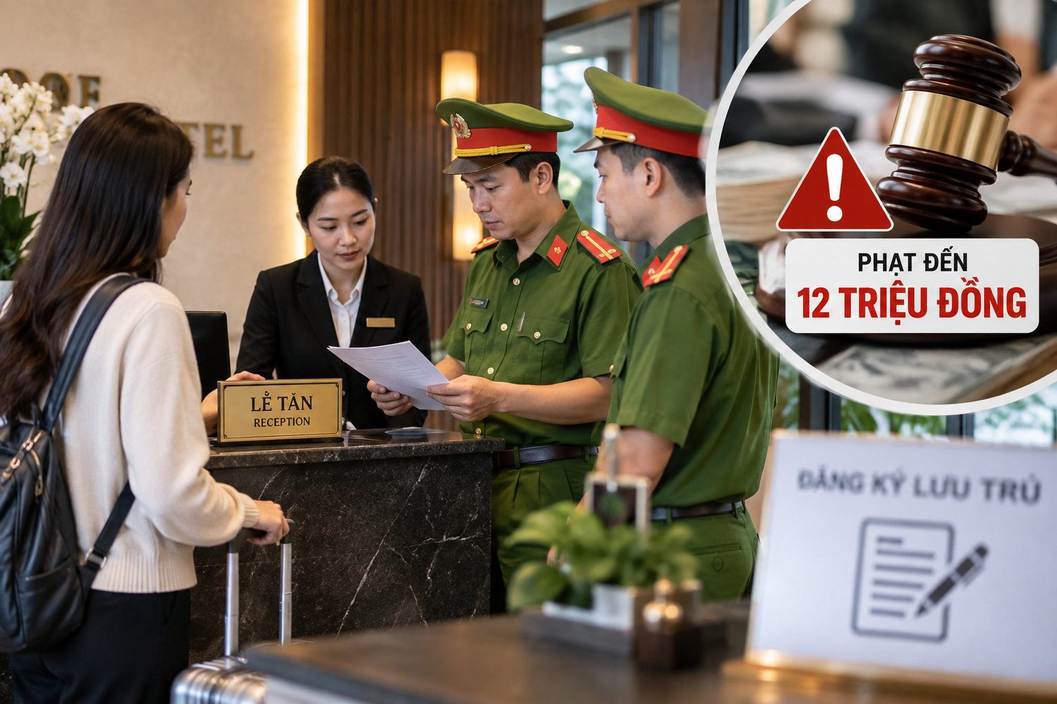 Từ 15/9, cơ sở lưu trú không thông báo lưu trú có thể bị phạt đến 12 triệu đồng Từ 15/9, cơ sở lưu trú không thông báo lưu trú có thể bị phạt đến 12 triệu đồng