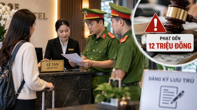 Từ 15/9, cơ sở lưu trú không thông báo lưu trú có thể bị phạt đến 12 triệu đồng