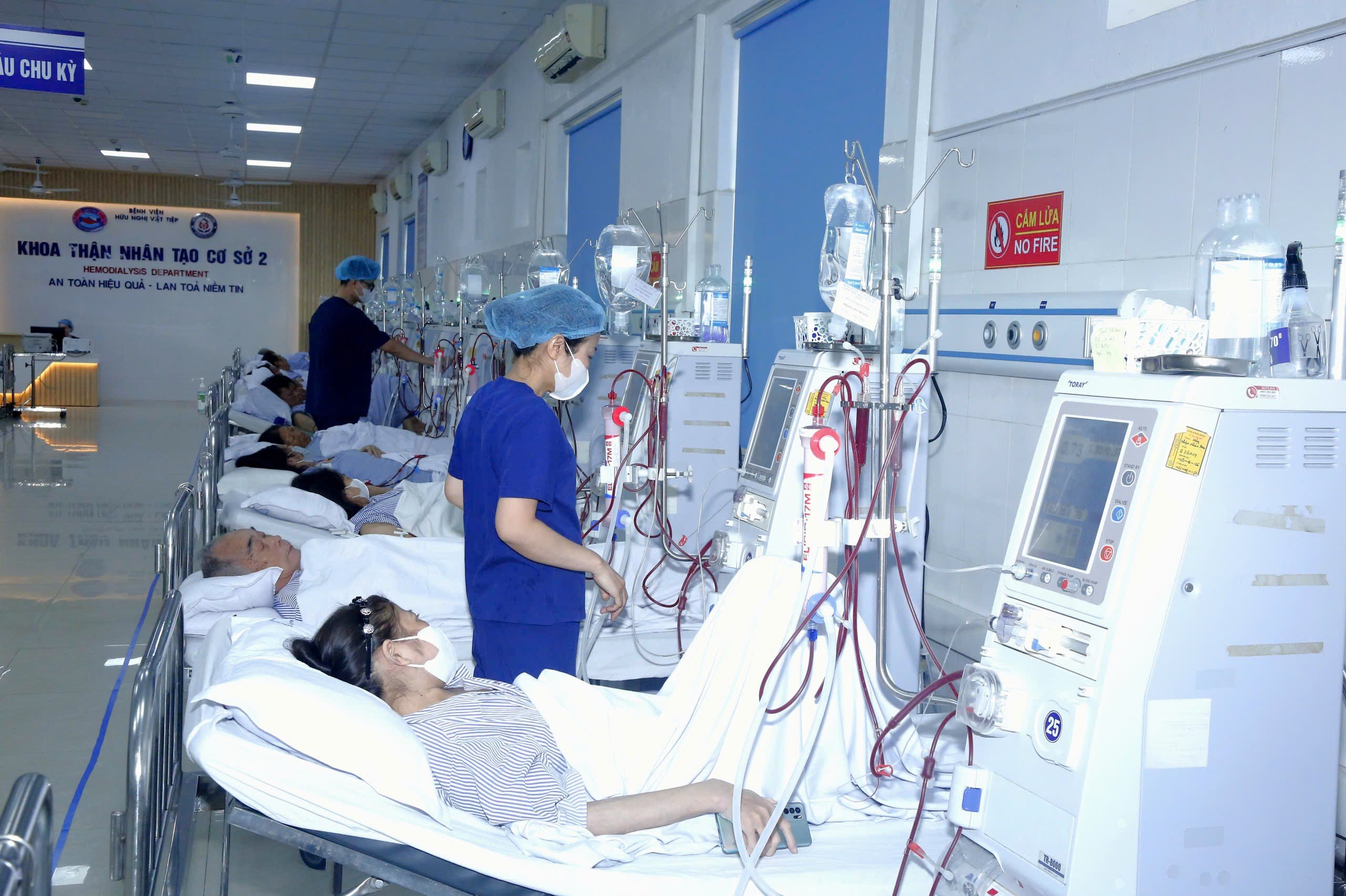 Khoa Thận nh&acirc;n tạo cơ sở 2 Bệnh viện Hữu nghị Việt Tiệp.