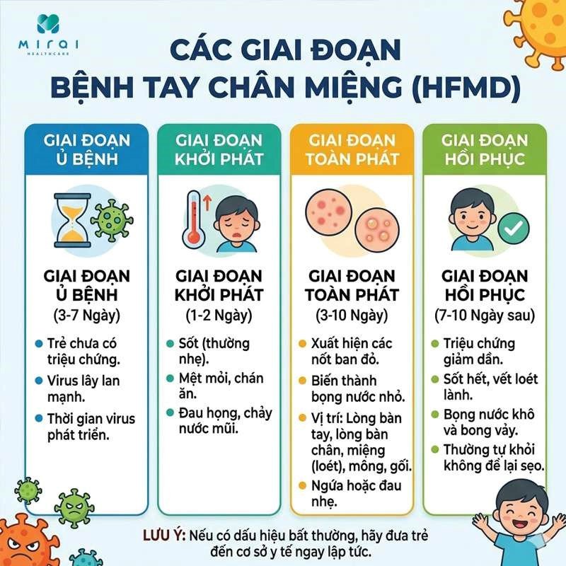 Các giai đoạn bệnh. (Ảnh: Minh họa)