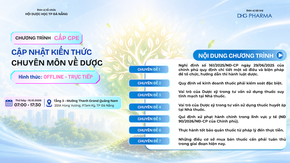 DHG Pharma tiếp nối hành trình học tập cùng dược sĩ phía nam Đà Nẵng