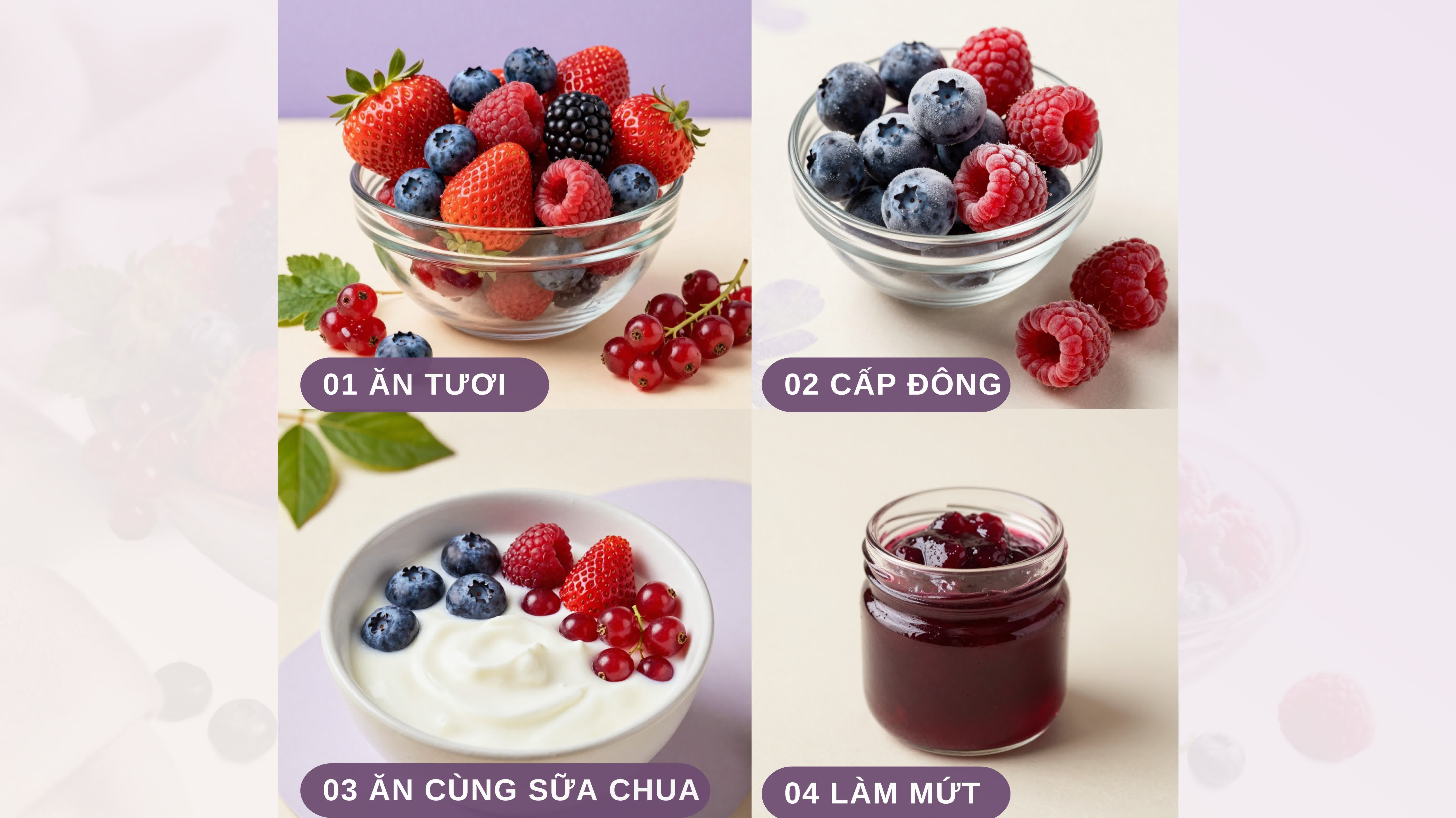 C&aacute;ch ăn quả mọng để giữ trọn dưỡng chất cho n&atilde;o bộ