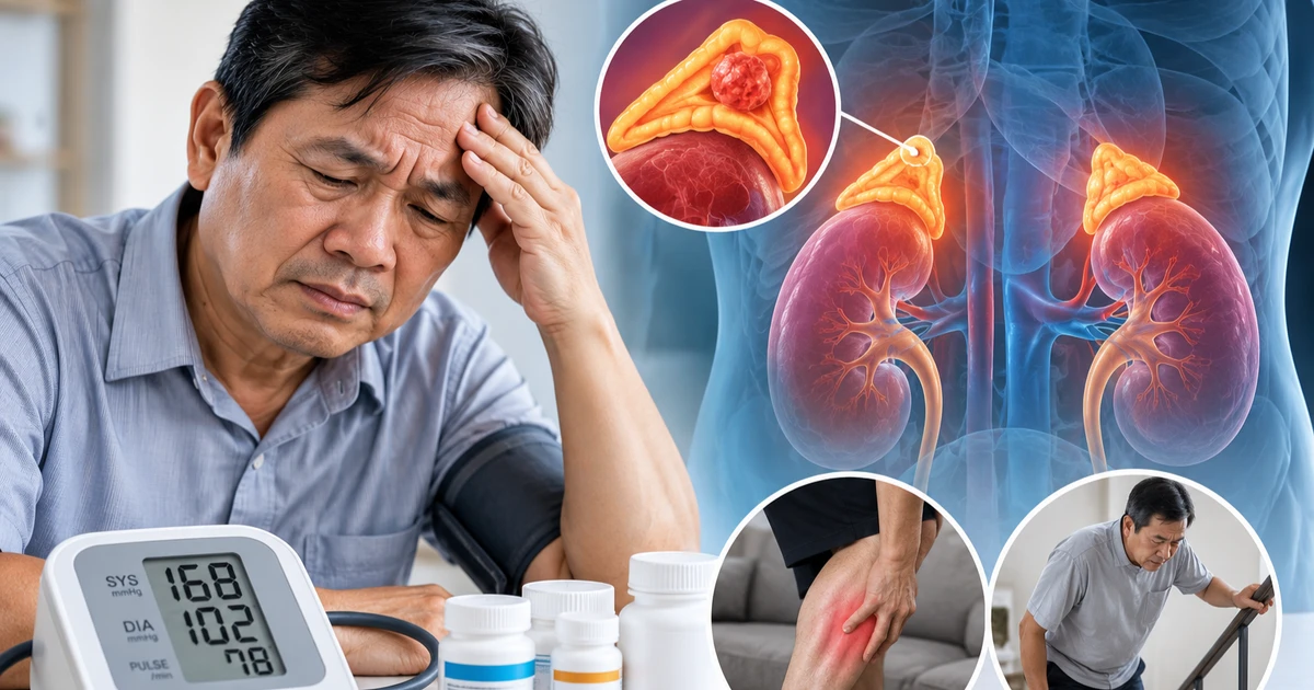 Uống nhiều loại thuốc vẫn tăng huyết áp, cảnh giác bệnh lý tuyến thượng thận