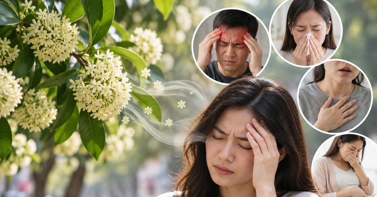 Mùi hoa sữa gây khó chịu, ai dễ bị ảnh hưởng?