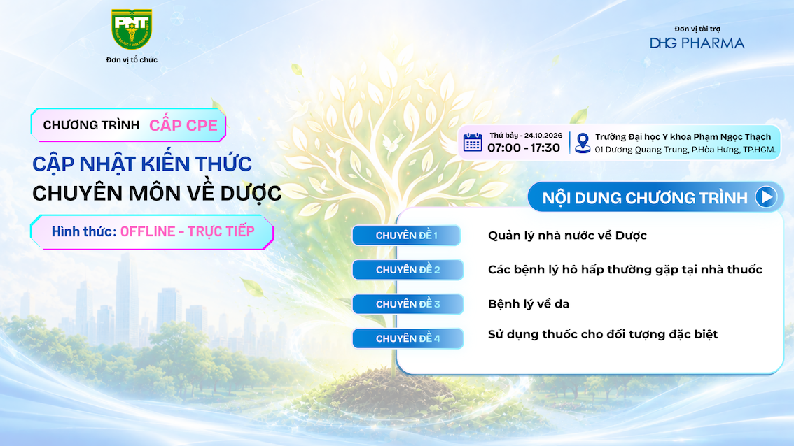 DHG Pharma đồng hành cùng Trường Đại học Y khoa Phạm Ngọc Thạch- Lan toả giá trị học tập, nâng cao năng lực hành nghề dược