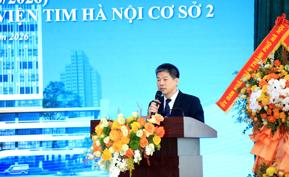 Hà Nội: Gắn biển công trình Bệnh viện Tim cơ sở 2, ra mắt Khoa Quốc tế Hà Nội: Gắn biển công trình Bệnh viện Tim cơ sở 2, ra mắt Khoa Quốc tế- Ảnh 2.